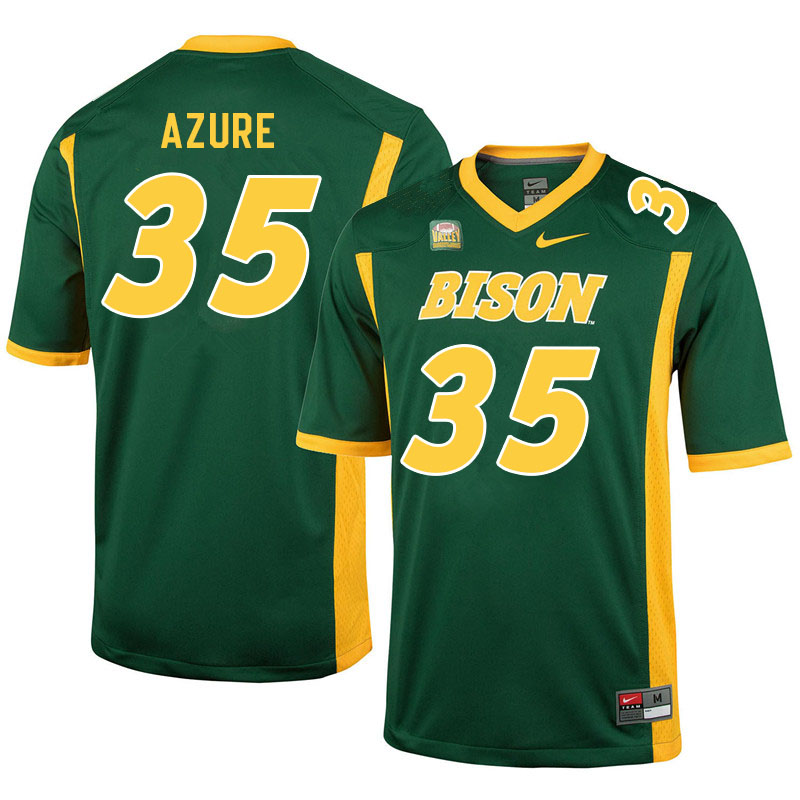 Men #35 Kelby Azure North Dakota State Bison College Football Jerseys Sale-Green